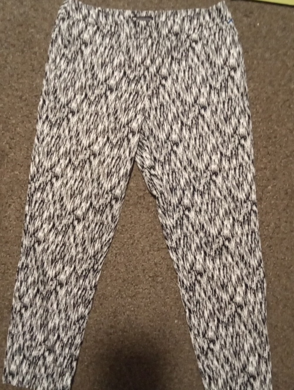 Valerie Bertinelli Black & White Size 6 Dress Pants